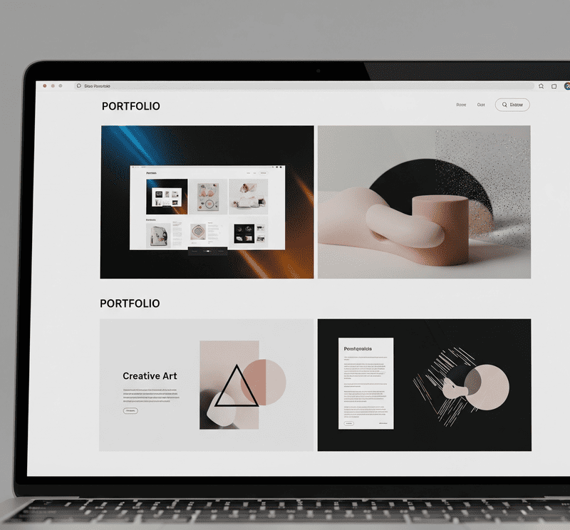 Ejemplo de web portfolio profesional para mostrar proyectos