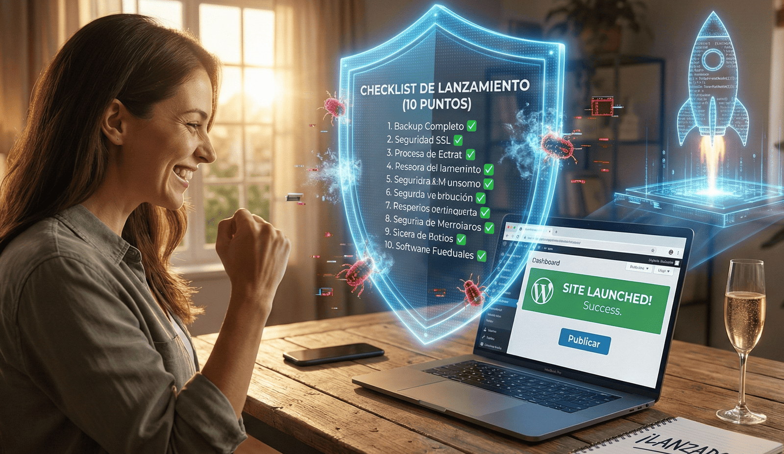 Checklist de lanzamiento de los 10 puntos en wordpress